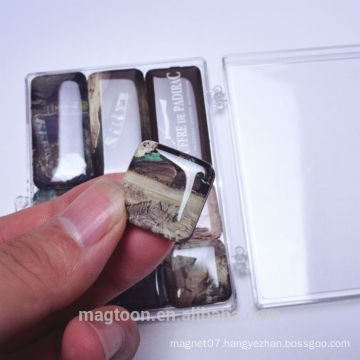 epoxy fridge magnet sets with plastic case